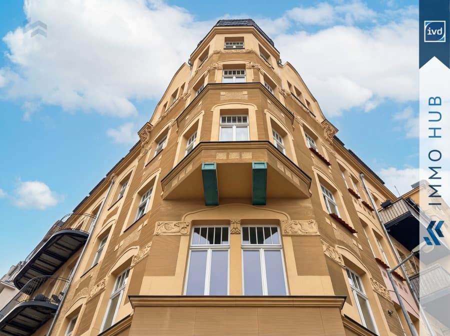 Sanierter Altbau in der Bernhard-Göring-Straße, Leipzig-Südvorstadt