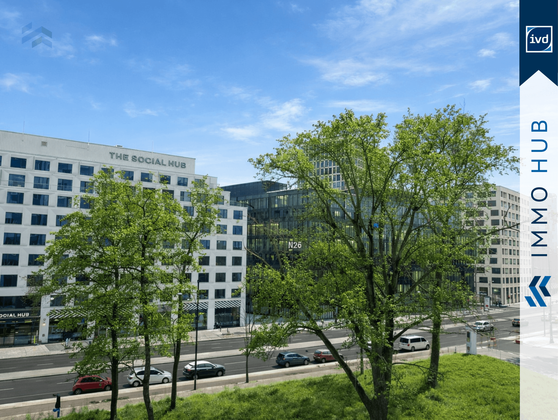 Blick vom Trepppenhausbalkon